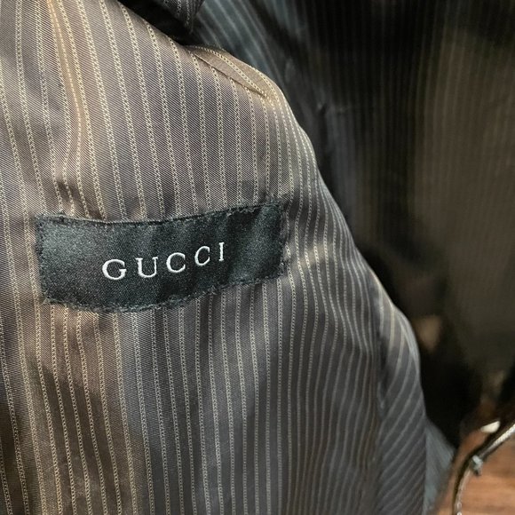 GUCCI Python Snakeskin Leather Mens Motorcycle Jacket med large - Picture 7 of 11